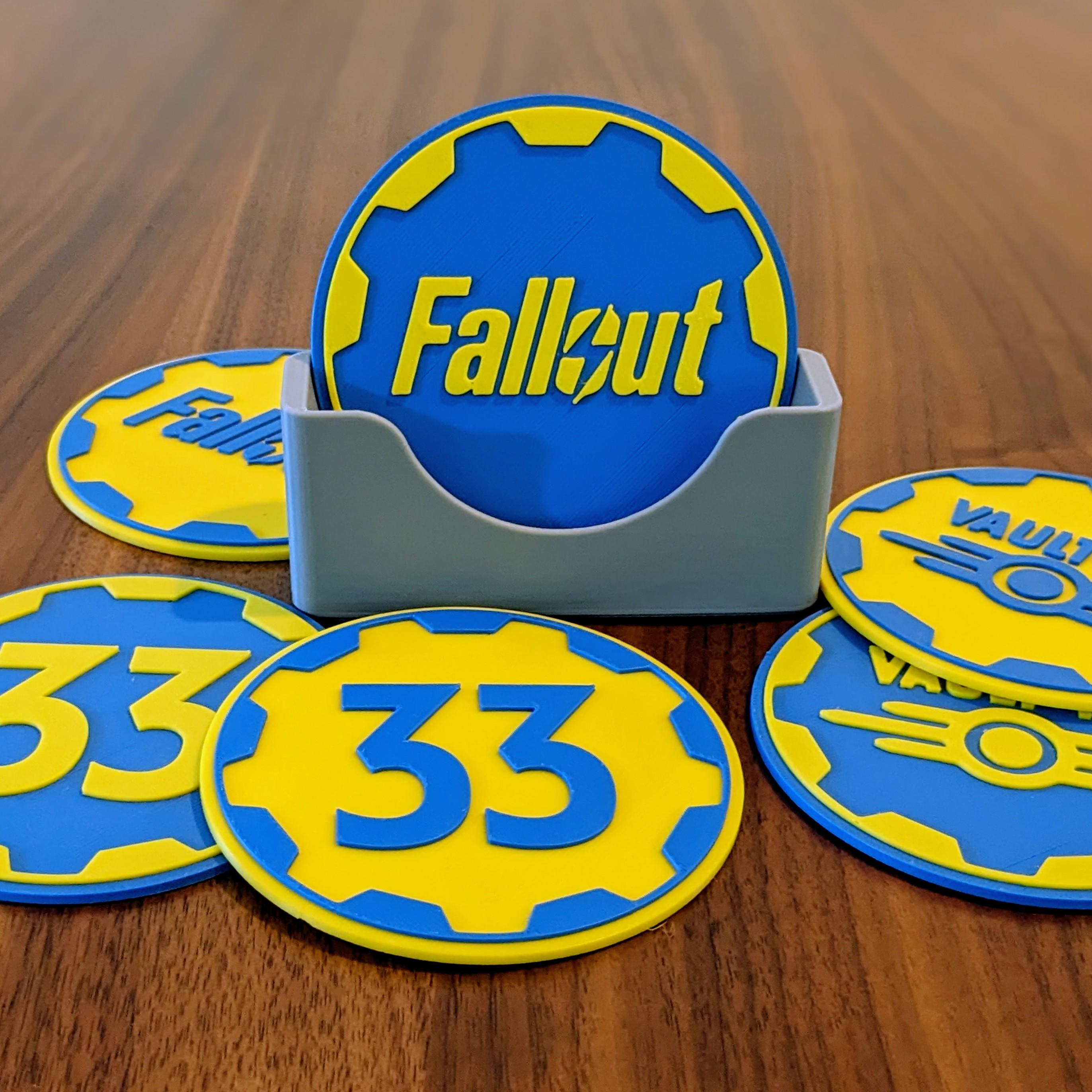Fallout TV show inspired coasters. 3d model