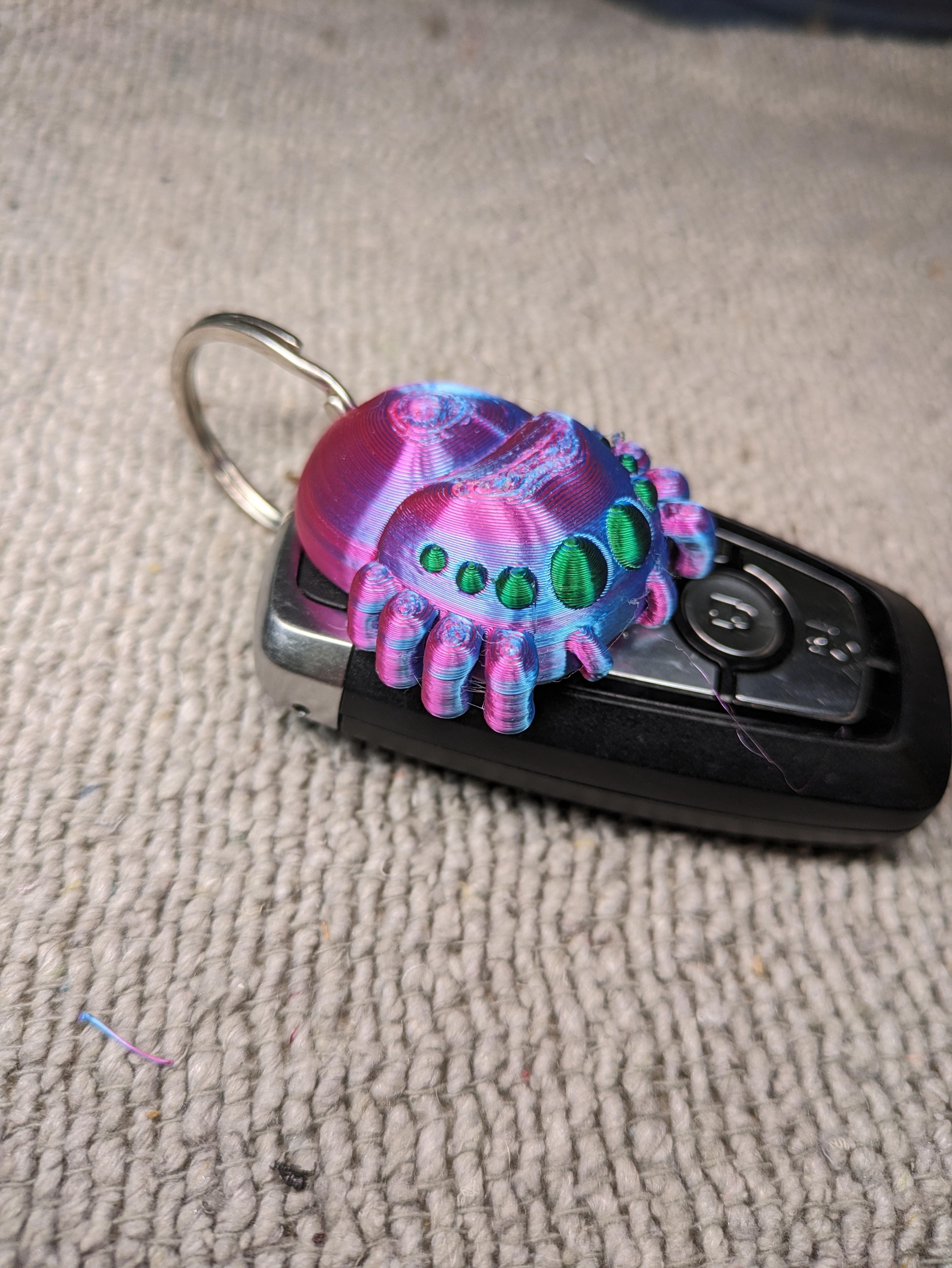 Jumping Spider Keychain 3d model