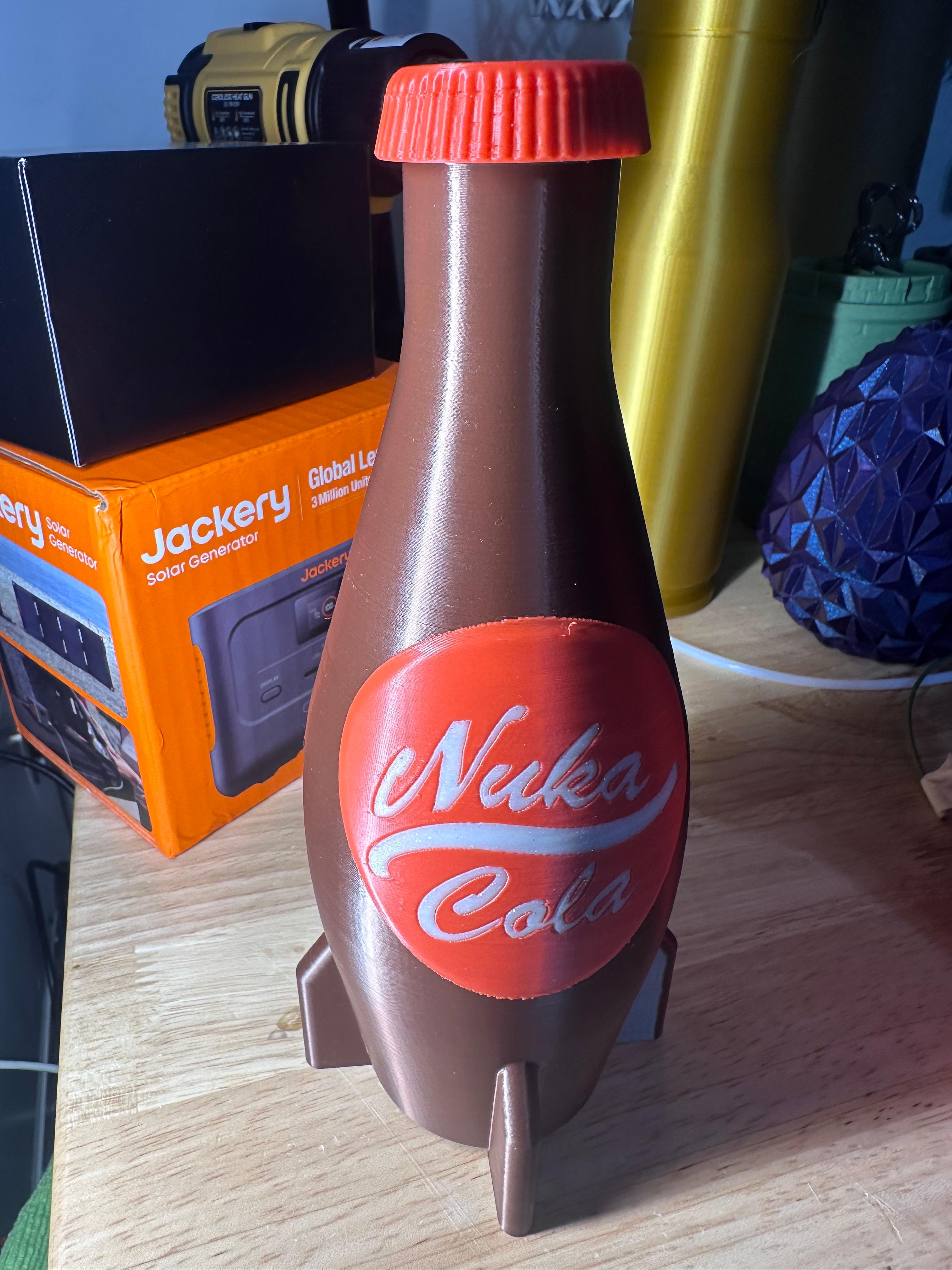 Fallout Nuka Cola Stash Container, with threaded lid 3d model