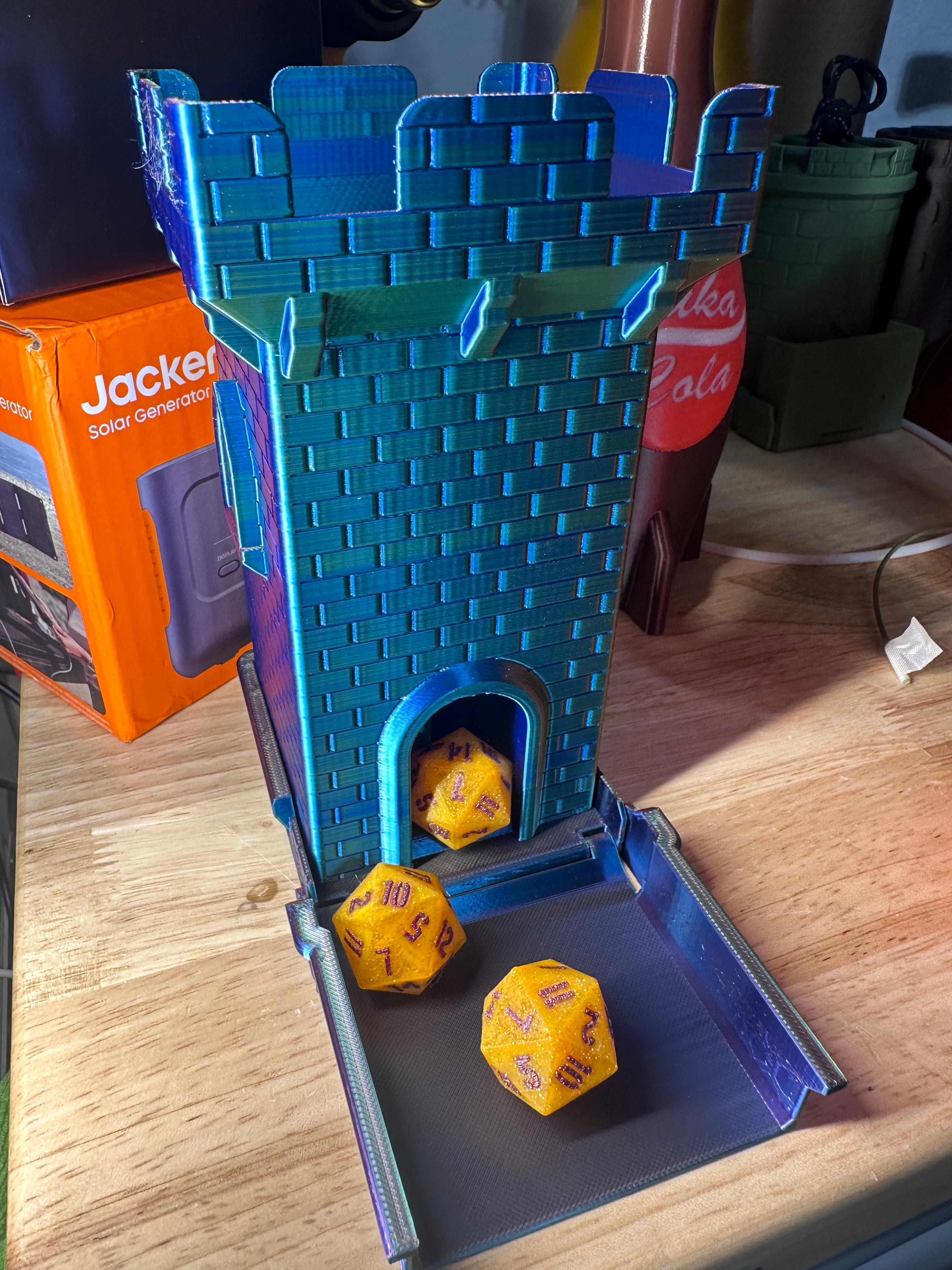 ROOK PORTABLE DICE TOWER FOR GAME NIGHT. LIGHTWEIGHT, FUN, DUNGEONS AND DRAGONS, WARCRAFT 3d model