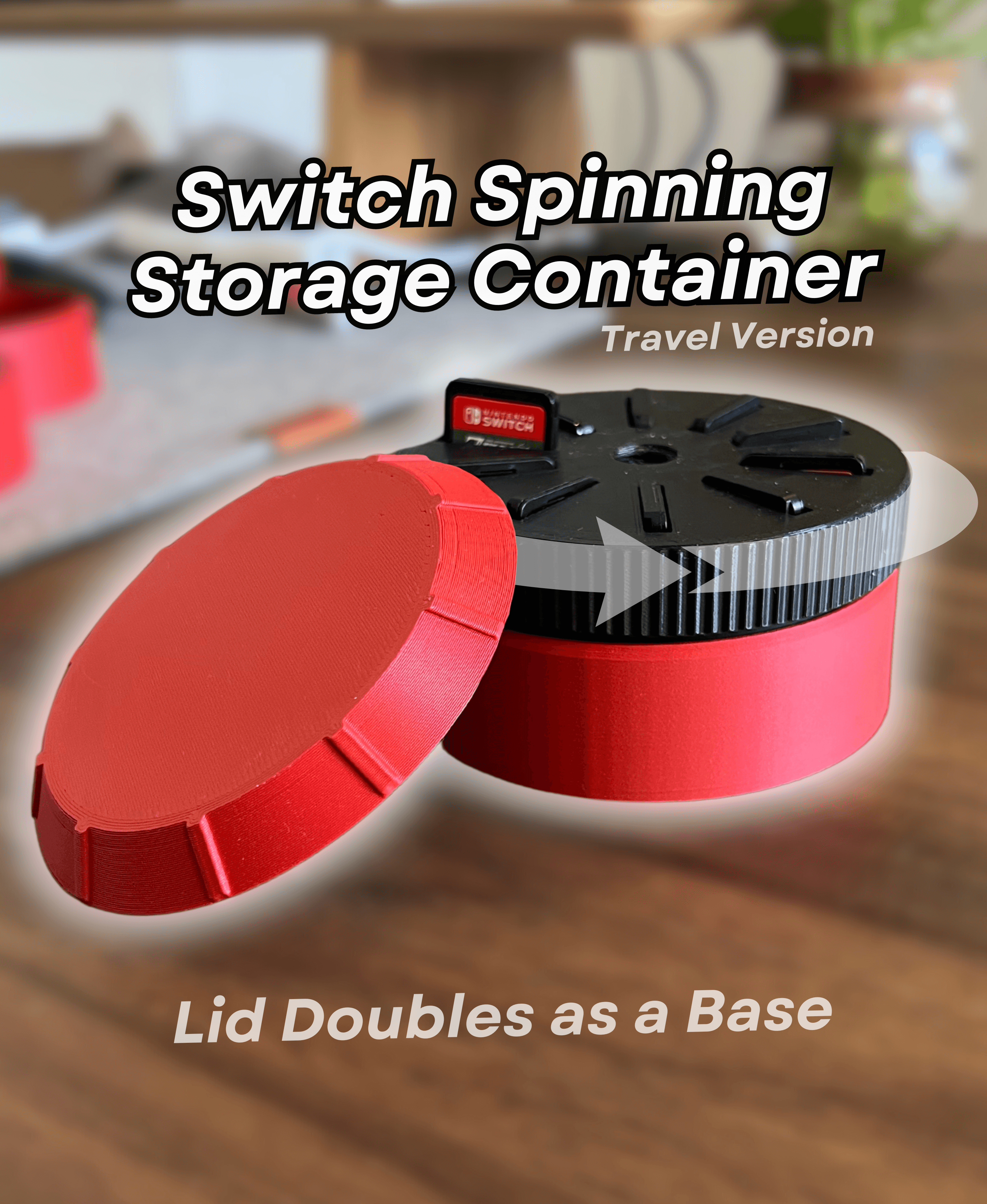 Spinning Switch Storage - Travel Version 3d model