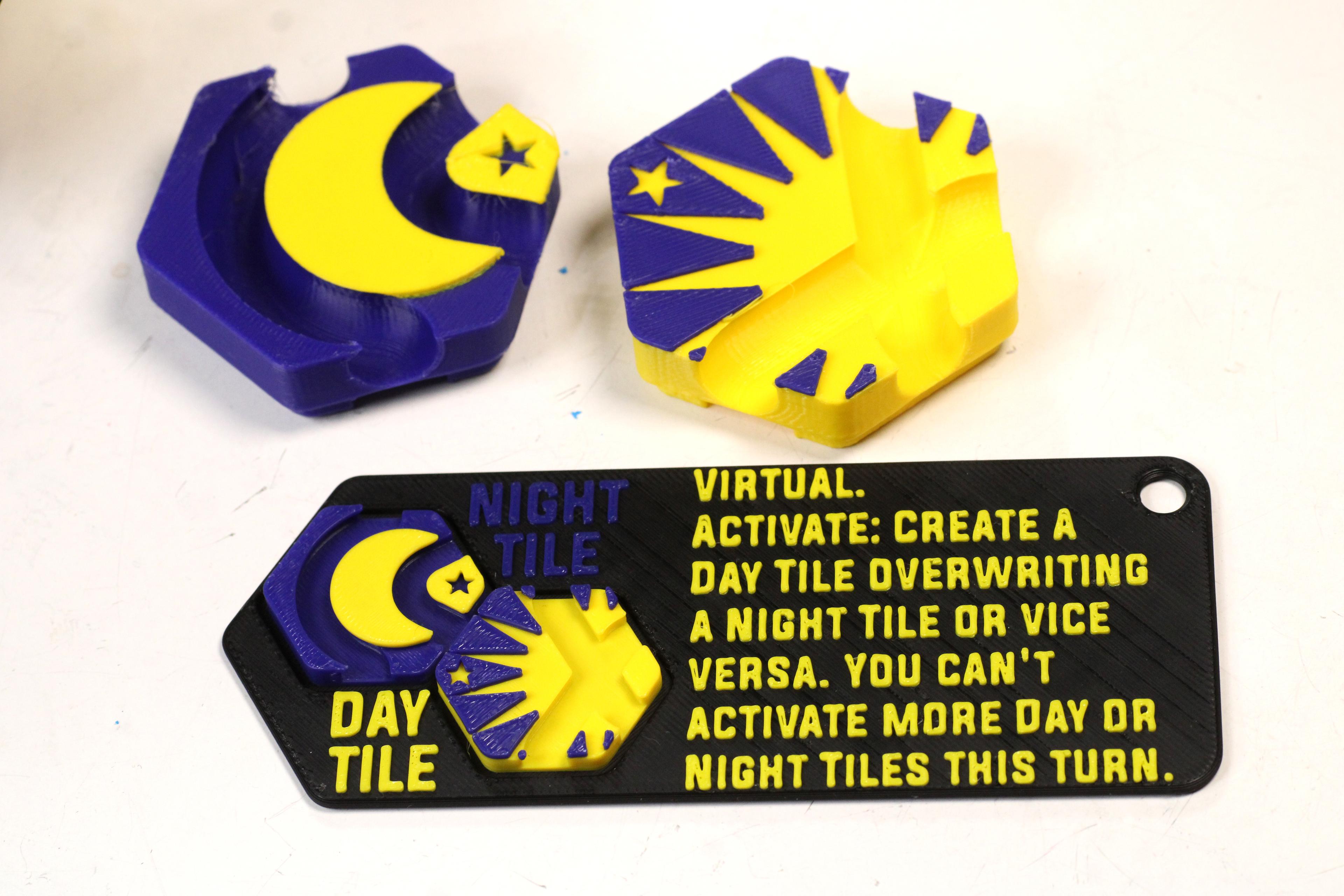 Hextraction: The Day and Night Tiles 3d model