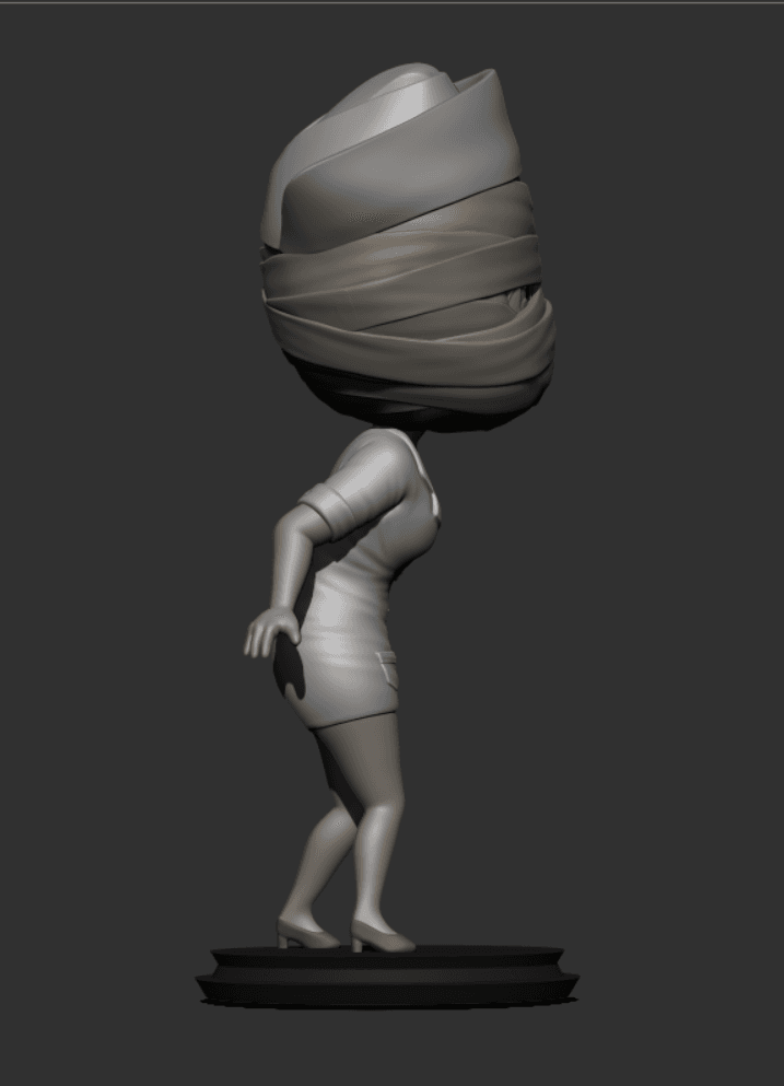 Little Big Head- Silent Hill Nurse 3d model