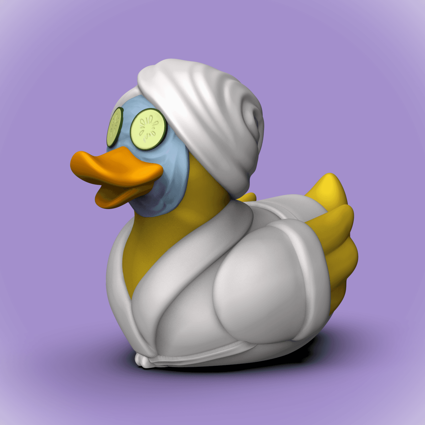 Spa Day Face Mask-Rubber Duckie (+MMU 3mf) 3d model