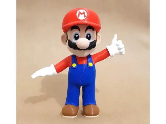 Mario from Super Mario videogames (Assembly Version) 3d model