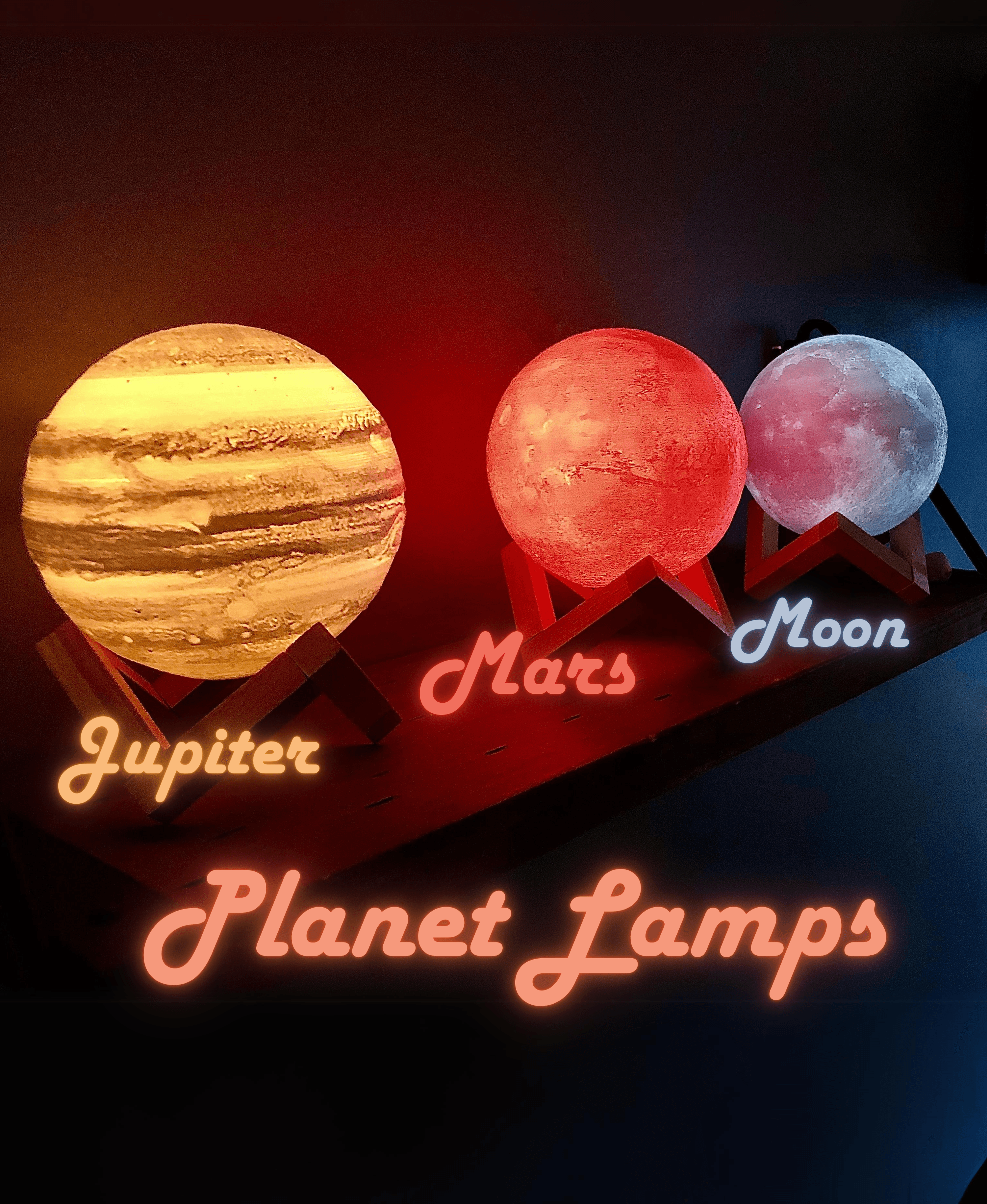 Planet Lamps 3d model
