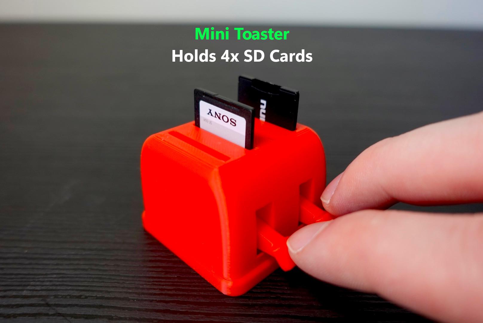 4x Mini Toaster (SD Cards) 3d model