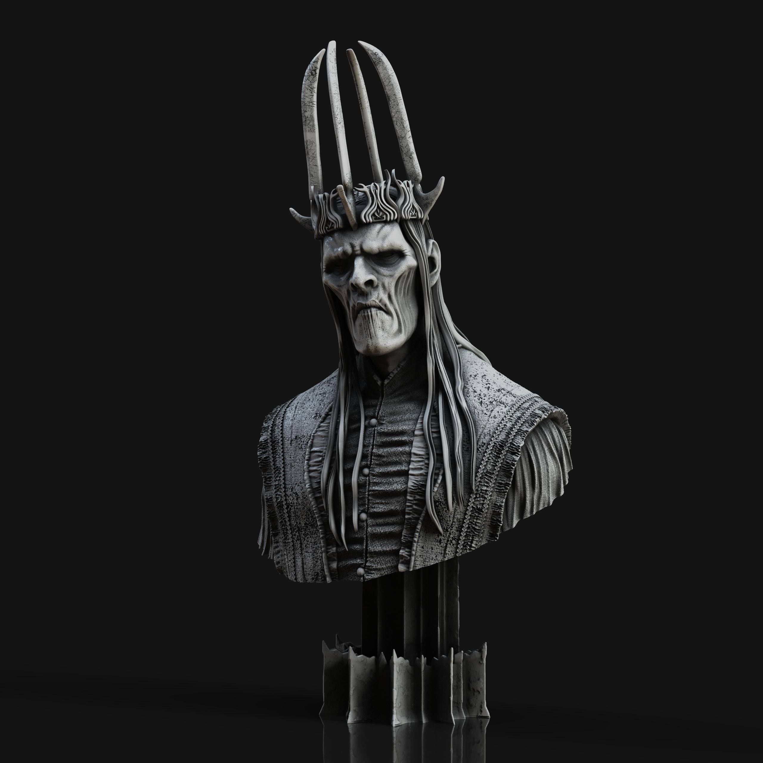 Witch King bust (Pre-Supported) 3d model