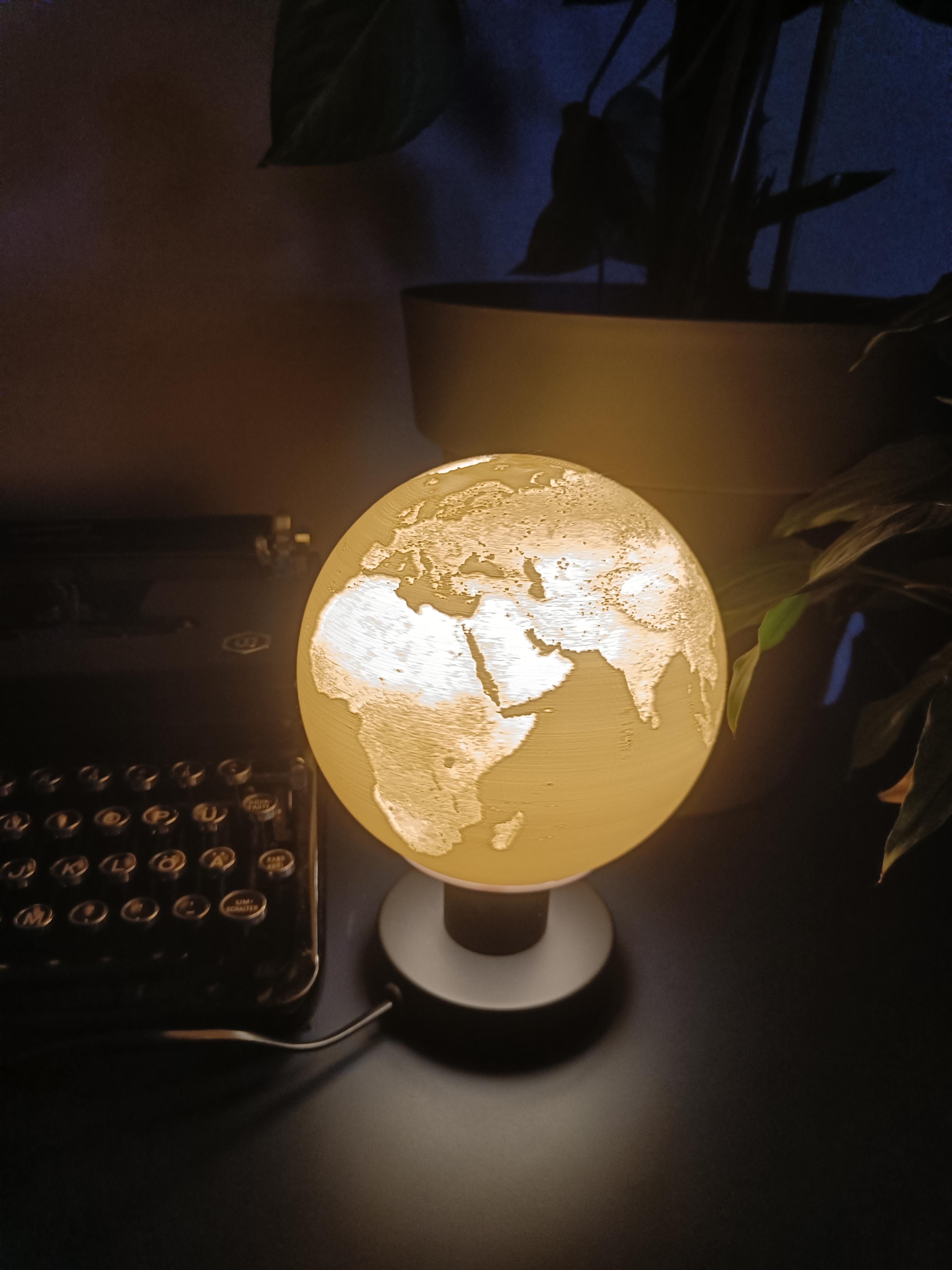 Earth Desk Lamp 3d model