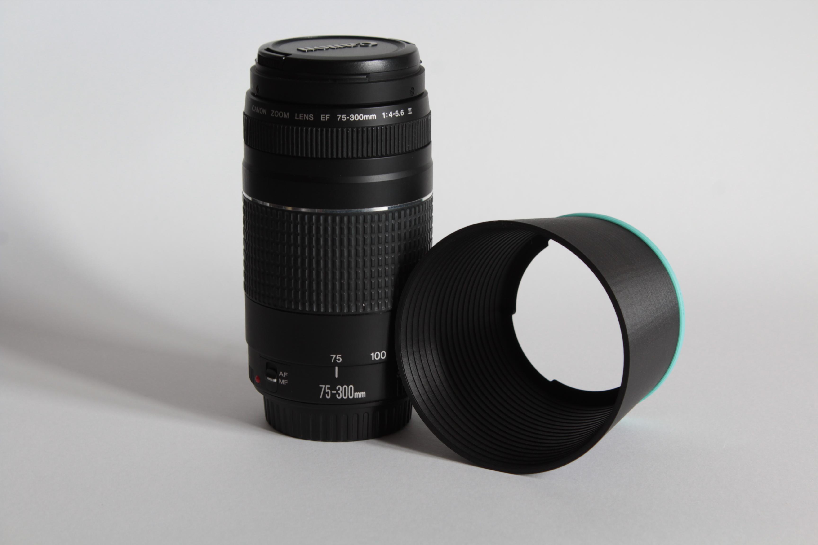 Long lens hood for CANON EF/EFS - 58 mm ø lenses 3d model