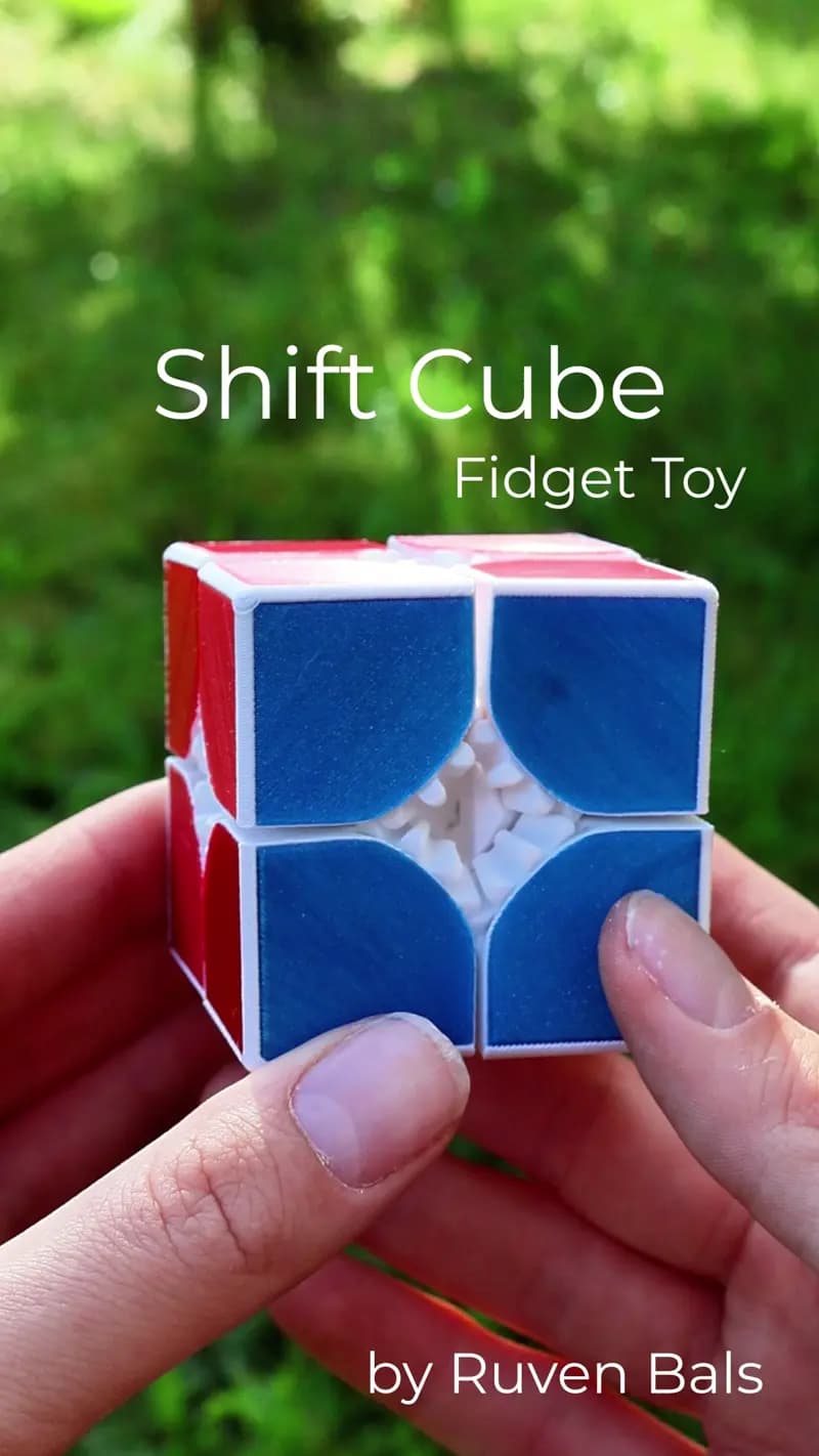 Shift Cube Fidget Toy 3d model