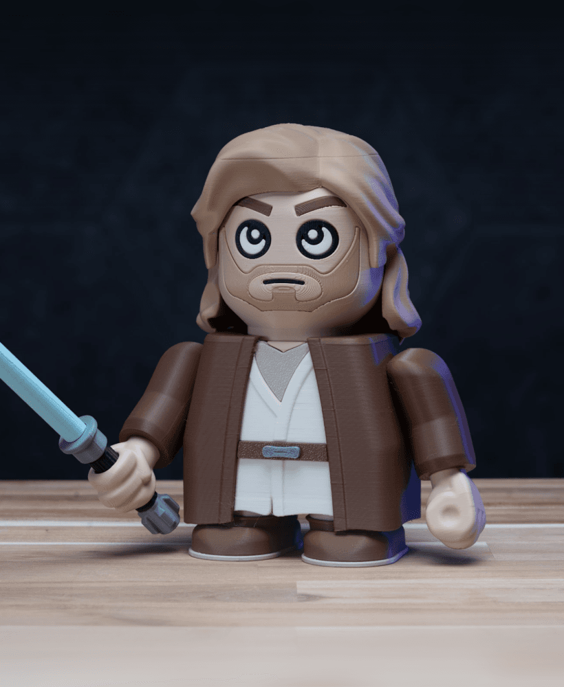 Obi-Chunk Kenobi - Star Wars Obi-Wan Kenobi Kit | No Supports, No AMS, No Glue 3d model