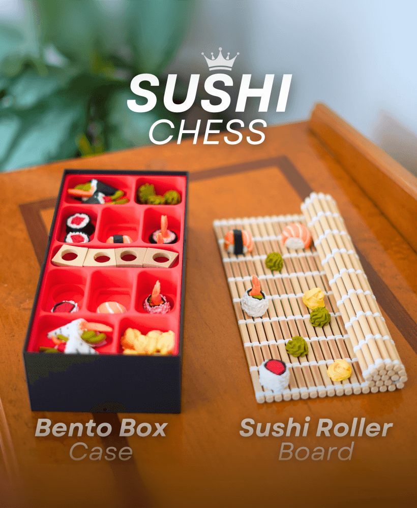 Sushi Chess - The Sushi Themed Chess Set 3d model